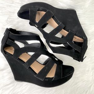 Black Top Moda Platform Sandals